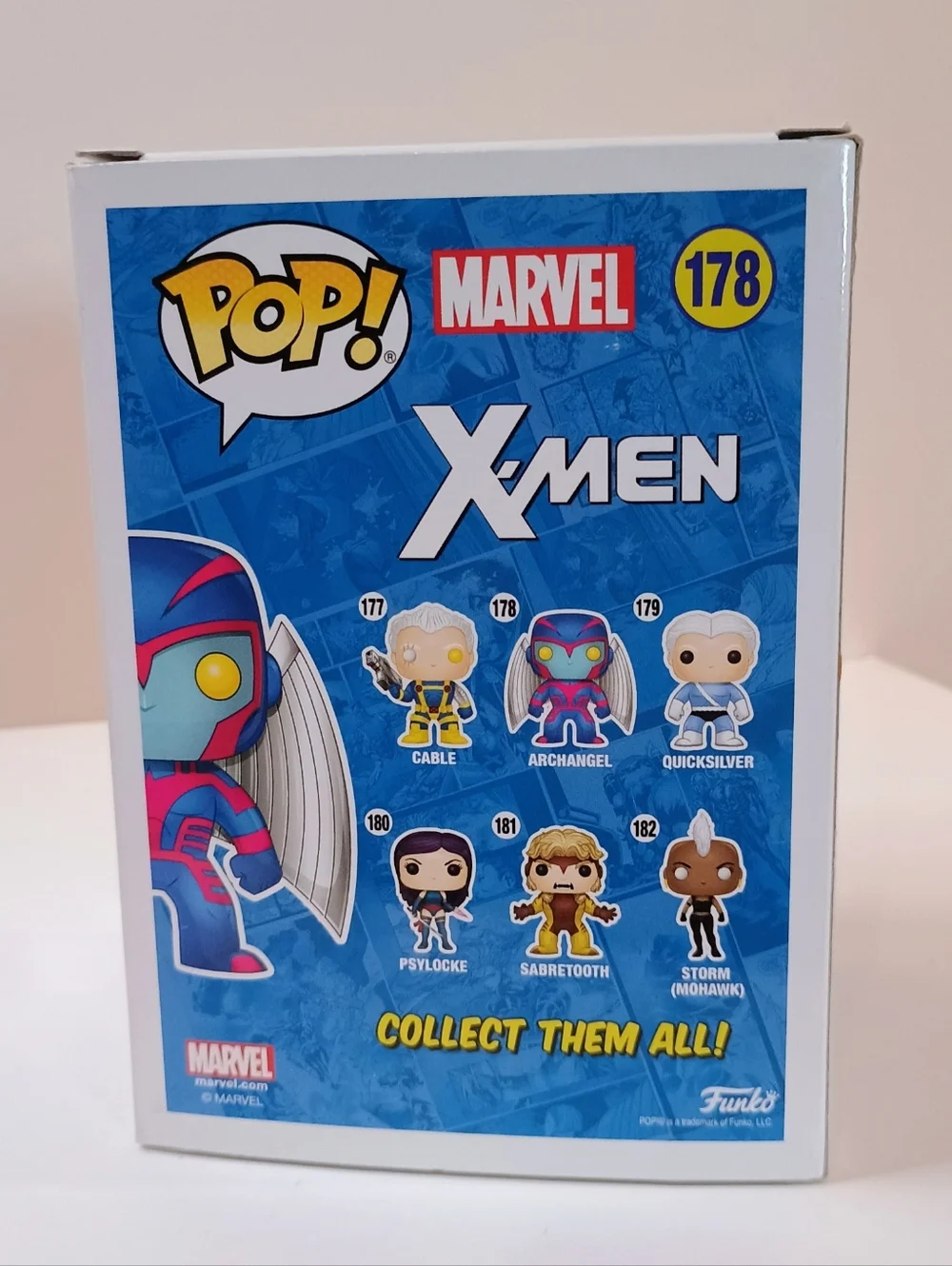 Funko Pop! X-Men Archangel Vinyl Figure - Blue, Pink & Yellow